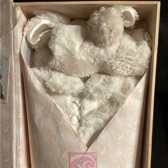 NEW - Bunnies By The Bay Glad Dreams Coat, Hat and Muff in Keepsake box - Picture 2 of 16